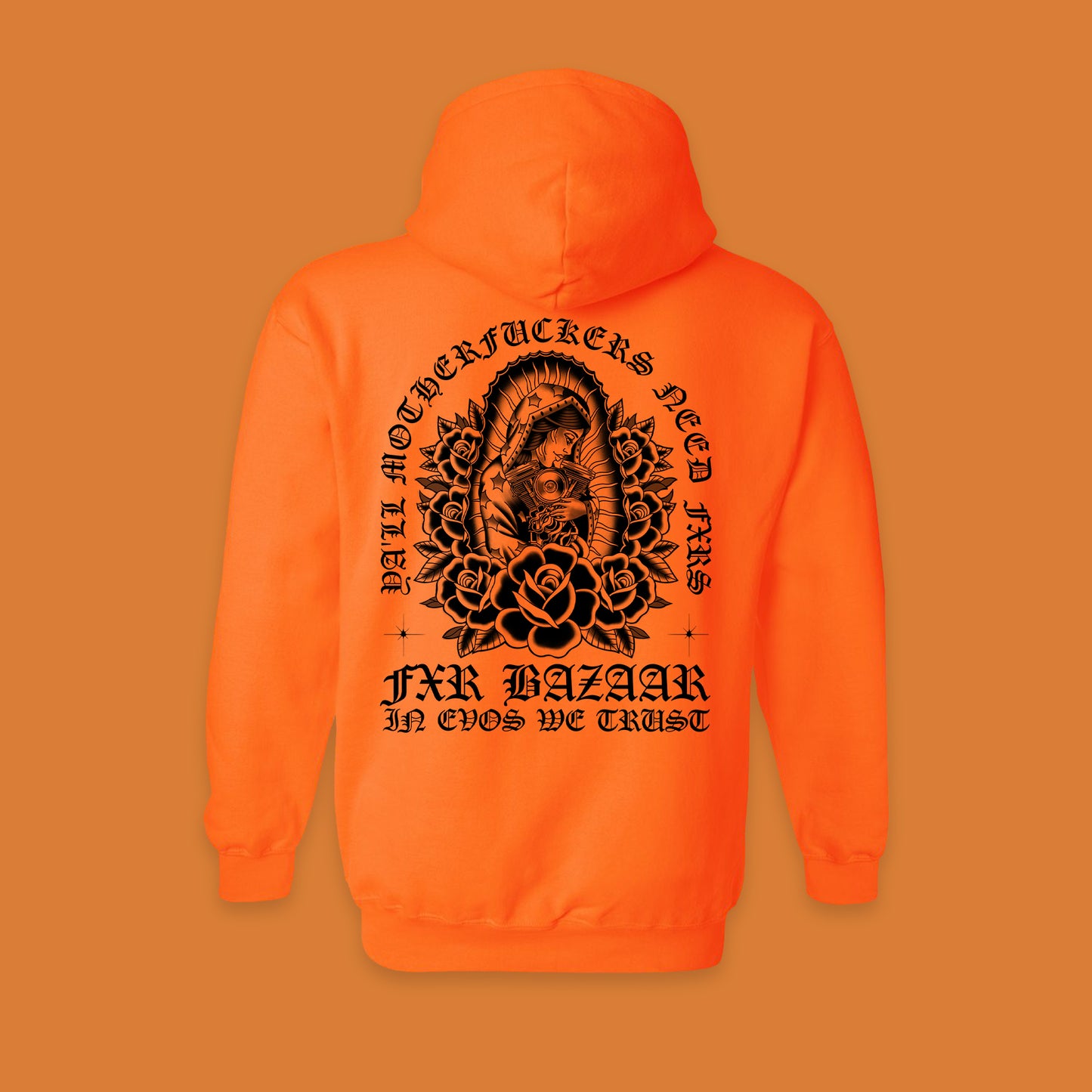 Evo Tombstone | FXR Bazaar Hooded Pullover Sweatshirt (High-Viz Orange)