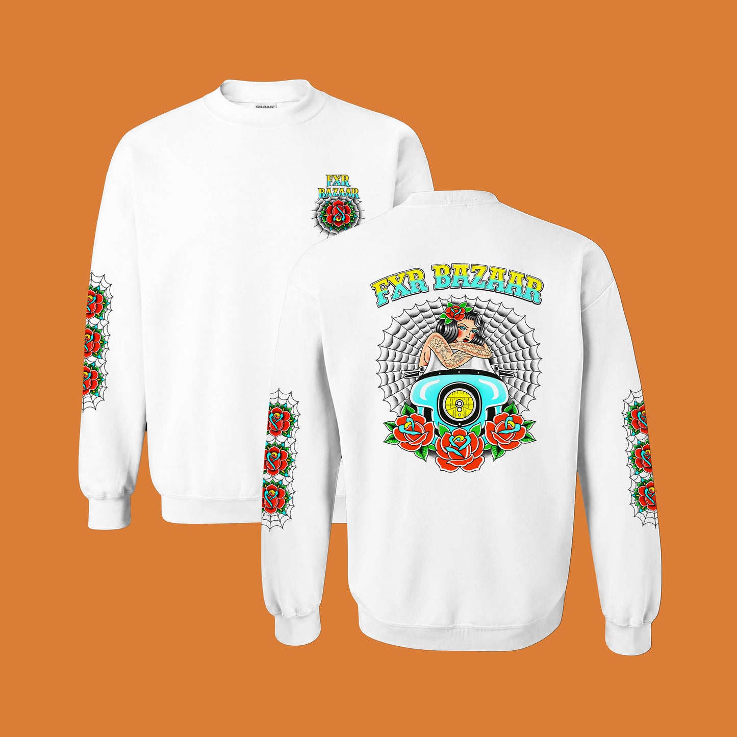 Ride or Die | Men's FXR Bazaar Crewneck Pullover Sweatshirt