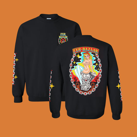 Blonde Evo | Men's FXR Bazaar Crewneck Pullover Sweatshirt