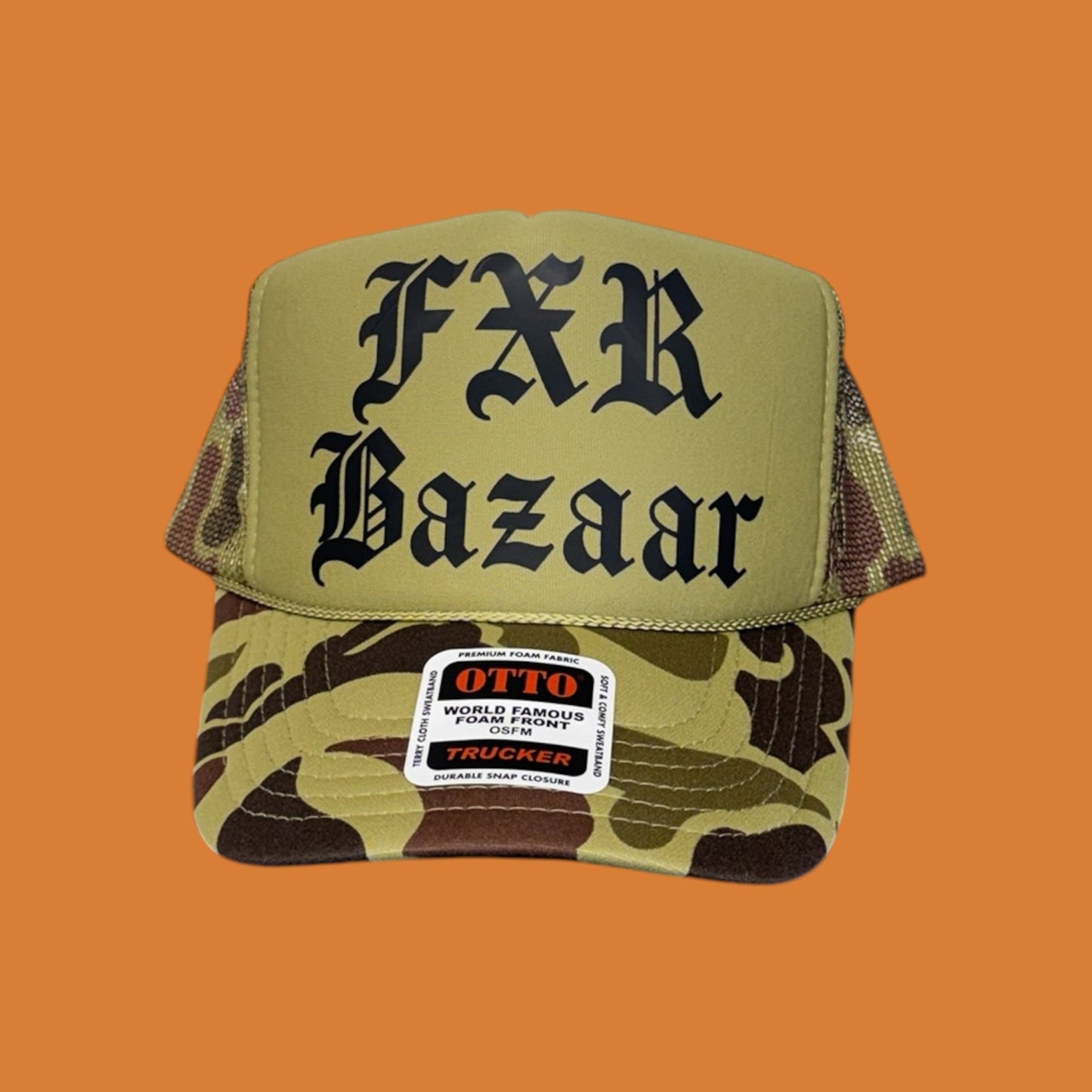 FXR Bazaar Old English | 5-Panel OTTO Trucker Hat