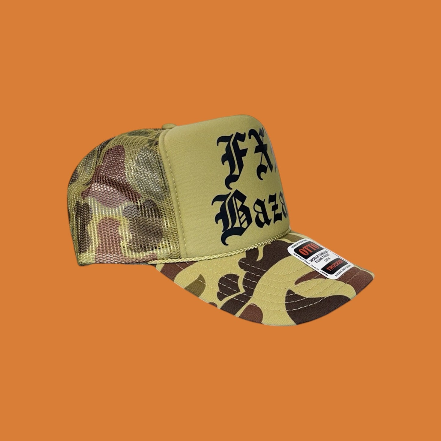 FXR Bazaar Old English | 5-Panel OTTO Trucker Hat